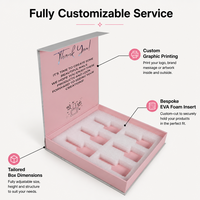Coffret d'emballage en papier pour vernis à ongles magnétique de marque privée, boîte personnalisée pour kit de vernis à ongles gel avec insert en EVA pour présentation