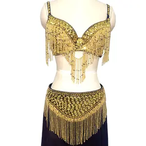 Wholesales Professional belly dance performance Outfit clothing fans accessories