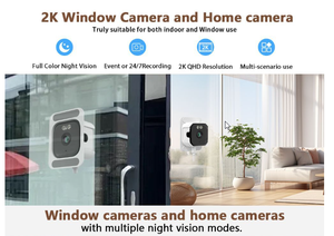 كاميرا نافذة لاسلكية OKam Pro بدقة 3 ميجابكسل ثنائية النطاق مع أليكسا، سهلة التركيب، كاميرا أمان شبكية مع رؤية ليلية بالضوء الأسود - Product Image 5