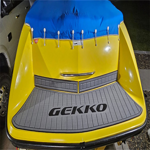 Plateforme de bain et tapis de cockpit pour bateau 2017 <span class=keywords><strong>Gekko</strong></span> 6.7 en mousse EVA imitation teck, style SeaDek MarineMat Gatorstep, auto-adhésif - Product Image 6
