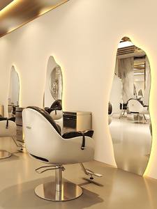 Espejo de Pie Metálico de Estilo Lujoso para Peluquería, Salón de Belleza, Espejo Colgante para Tintes y Permanentes, Características de Celebridad de Internet - Product Image 2