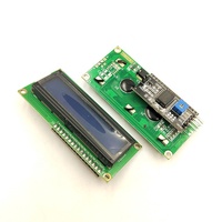 IIC/I2C LCD1602 1602 16x2 LCD-Bildschirm 2,5V-6V Blaues Modul 1602A Blauer Bildschirm 1602 LCD-Modul mit I2C