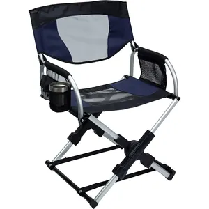 Apza48 cadeira dobrável para viagem, cadeira dobrável de alta resistência para acampamento, eventos esportivos ao ar livre com bolsa para carregar