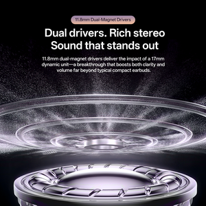 หูฟัง Kinglucky <span class=keywords><strong>I11</strong></span> รุ่นใหม่ ปี 2026 ดีไซน์บางเฉียบ ชิปเซ็ต JL แบบหนีบหู พร้อมไฟ LED เสียงสเตอริโอคุณภาพสูง BT5.4 ตัดเสียงรบกวน TWS - Product Image 3