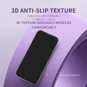 CHENGMO SPORTS Roue de yoga pour les douleurs dorsales Massage des tissus profonds Yoga Rouleau dorsal avec colonne vertébrale centrale Berceau Équilibre Étirement - Product Image 5