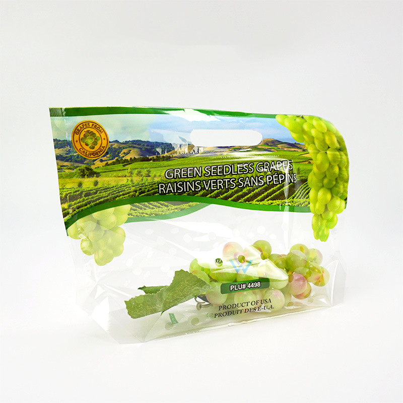 Resealable Fruits Vegetable Plastic Zip Lock Food Packaging Bag