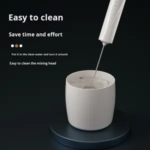 Batidor eléctrico de mano para bebidas diarias con leche, café, latte, matcha, <span class=keywords><strong>cacao</strong></span> y mezclas suaves sin grumos. - Product Image 4