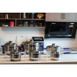 Juego de utensilios de cocina antiadherentes de 12 piezas, juego de utensilios de cocina de acero inoxidable de inducción - Product Image 5