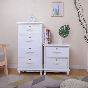 Commode moderne en bois blanche petites armoires <span class=keywords><strong>de</strong></span> <span class=keywords><strong>rangement</strong></span> chambre tables <span class=keywords><strong>de</strong></span> chevet <span class=keywords><strong>canapé</strong></span> table d'appoint - Product Image 4