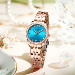 CURREN 9086 Brand New Charming Rose Ladies Watch Luminous <b>Hands</b> Stainless Steel Strap <b>Clock</b> Thin Quartz Ladies Watch Relogio - Product Image 3
