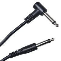 5M 1/4 pouces droit Angle droit 6.35mm guitare électrique Patch câble tressé basse clavier mélangeur pour haut-parleur pour Instruments
