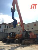 Suministro de fábrica Accesorios para maquinaria de construcción Brazo de apilamiento de excavadora 10 30 metros de largo Martillo de apilamiento para 20-100 toneladas