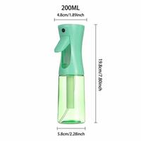 Atomizador de Perfume Portátil de Viaje, en Forma de Cilindro, con Bomba de Pulverización Continua, Botella de Spray de 200 ml, Mini Atomizador de Niebla Fina de Plástico PET