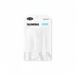 Cuscinetti trasparenti in gel per tallone Ilan, 2 pezzi, adesivi per il comfort delle scarpe - Product Image 2