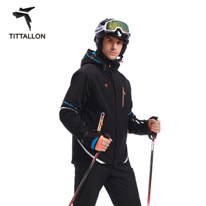 OEM ODM Waterproof Anti-UV Outdoor Jacket Tetrahedral Fabric Men's Ski &amp; Snowboard Jackets - Product Image 6
