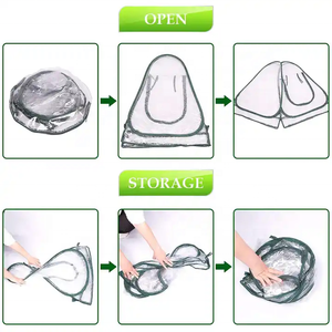 <span class=keywords><strong>Pliable</strong></span> Portable Répétable Plantes D'extérieur Fleurs Couverture Jardin <span class=keywords><strong>Mini</strong></span> Pop Up <span class=keywords><strong>Serre</strong></span> avec Couvercle En PVC Transparent - Product Image 4