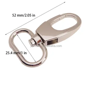 Heavy Duty Dog Collar Hardware Accessories Metal Swivel Hook Clasp Strap Buckle