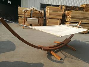 <span class=keywords><strong>Hamac</strong></span> <span class=keywords><strong>double</strong></span> en coton Daijia pour l'extérieur avec <span class=keywords><strong>support</strong></span> en <span class=keywords><strong>bois</strong></span> massif - Product Image 6