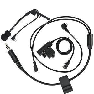 Accessoire pour casque tactique TS TAC-SKY Y-line Version longue avec microphone <span class=keywords><strong>Comtac</strong></span> et U94 Ptt pour les cache-oreilles de tir tactique - Product Image 1