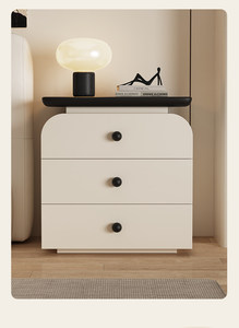 Table de chevet moderne <span class=keywords><strong>en</strong></span> bois écologique avec 2/3 tiroirs - Meuble de <span class=keywords><strong>chambre</strong></span> intelligent, durable et réglable pour hôtels - Product Image 4