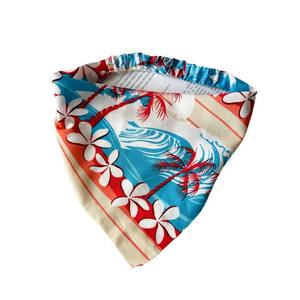 BELLEWORLD nuovi arrivi fasce elastiche per capelli colorate con stampa di fiori di palma da cocco sciarpa con testa lunga stampata - Product Image 5