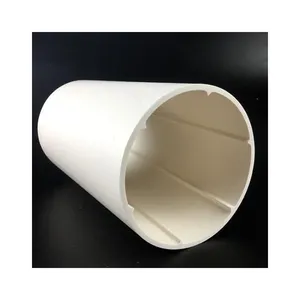 Tubo de PVC de parede fina espiral de 75/110/160 4 polegadas, tubo de drenagem de parede oca à prova de som e redução de ruído