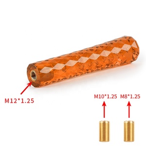 Akrilik cam vites topuzu araba güçlendirme yedi opsiyonel renkler elmas araba aksesuarları çoğu otomobiller için uygun - Product Image 4