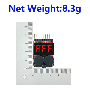 OKY3418 1 8S 2 en 1 Moniteur de puissance à affichage numérique, indicateur de batterie à faible tension, vérificateur, alarme sonore - Product Image 6