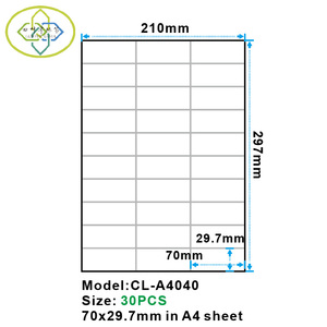 Trắng trống tự dính A4 30 lên nhãn Sheets 8.5x11 "vận chuyển Sticker mã vạch SKU nhãn - Product Image 6
