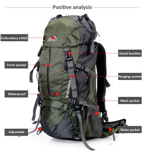 SHUNWEI 40L 50L <strong>60L</strong> Nylon Hiking <strong>Backpack</strong> Climbing Bags with Rain Cover Outdoor Multifunction Camping <strong>Backpacks</strong> - Product Image 5