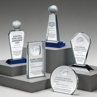 Trophée Tour Étoilée en Cristal Noble, Récompense en Verre Gravée sur Mesure pour Cérémonie, Souvenir, Cadeau, Vente en Gros