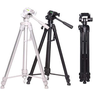 Trípode 1,7 m Wt <span class=keywords><strong>3560</strong></span> Patas plegables Transmisión en vivo Cabeza de cuna ajustable Mango portátil Soporte de trípode para soportes de cámara - Product Image 2