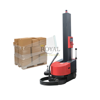 Zelfrijdende Robot Stretch Wrappers Voor Film Verpakking Machine, Robot Pallet Wrapper