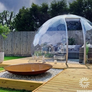 Tenda Geodetica a Cupola da 25m di Diametro, Tenda Glamping da 50m con Porta, Kit Grande per Campeggio, Prezzi, Toilette - Product Image 3