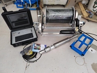 Sonda de cámara con pantalla LED dual, detección de fondo de pozo de 10 pulgadas para inspección de pozo profundo, inspección NDT de agua