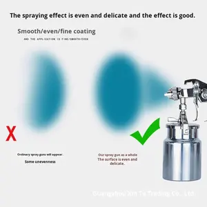 Pistolet à air comprimé à haute atomisation en acier inoxydable authentique ABST Automotive, outil de peinture industriel pour meubles - Product Image 4