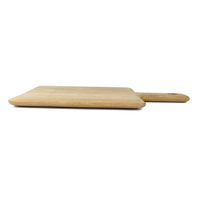 Vente en gros de planche à découper en bois de chêne avec poignée et trou pour snack pizza fruits
