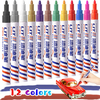 Stylos marqueurs à peinture à l'huile imperméables, multicolores, pour dessin sur surface métallique, fournitures de papeterie