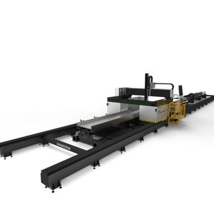 HN เล<span class=keywords><strong>เซ</strong></span>อร์ CNC 7แก<span class=keywords><strong>น</strong></span>สำหรับงา<span class=keywords><strong>น</strong></span>หนักเครื่องตัดด้วยเล<span class=keywords><strong>เซ</strong></span>อร์ระบายความร้อนด้วย<span class=keywords><strong>น</strong></span>้ำรางสไลด์ยาวสำหรับโปรไฟล์ท่อตัด3D ที่มั่<span class=keywords><strong>น</strong></span>คง - Product Image 1