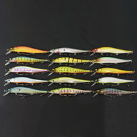 Leurre de pêche Long Flying Minnow, Minnow coulant 110mm, Appât artificiel, Matériel de pêche, Hameçons, Simulateur de poisson pour le bar
