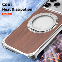 Nouvel Arrivage Coque de Téléphone en Alliage d'Aluminium avec Support Magnétique Rotatif à 360° pour iPhone 17 Pro Max 16 15 14 Plus