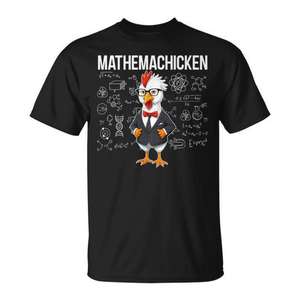 Camiseta premium Mathemachicken Chicken Math Genius Nerdy - Product Image 1