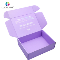 Boîte en carton ondulé personnalisée pour emballage de bouquet de bijoux holographique pour la Saint-Valentin, boîtes d'expédition en ligne avec logo