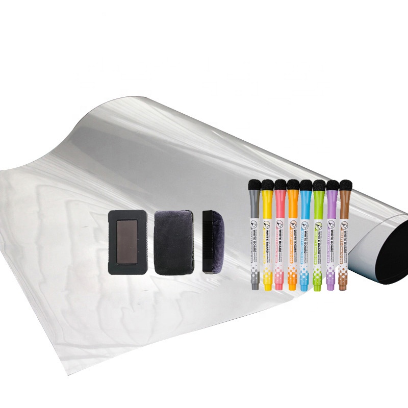 Сухой стираемый белый лист доски наклеить на стену держатель магниты мягкая доска