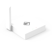 Tuya ZigBee W5 jaring biru Gateway nirkabel, pengulang Mini satu tombol untuk rumah pintar & Hotel Remote kontrol Android