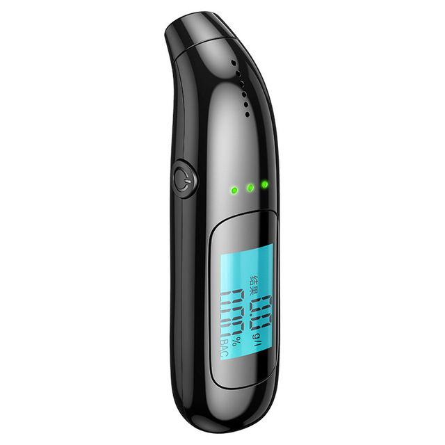 Customizable Professional Portable Digital Alcohol Tester 0.05%BAC Accuracy CE Certified LCD Display Lithium Battery