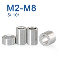M3 m4 m5 m6 m8 Rondelles en alliage d'aluminium joint CNC manchon entretoise sans filetage pour pièce de modèle RC