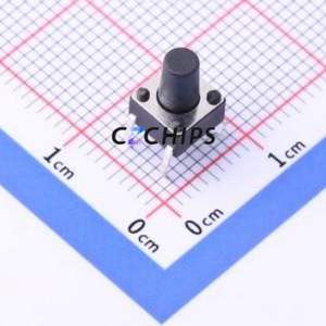 YTS-D001-285 Tactile Switch Through hole Component (THT)-4P,6x6mm Switch Single Pole Single Throw Round Button 2.6N Through Hole - Product Image 1