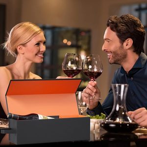 Boîte cadeau magnétique pliable pour vin, 1 unité, emballage haut <span class=keywords><strong>de</strong></span> gamme pour bouteille <span class=keywords><strong>de</strong></span> spiritueux ou <span class=keywords><strong>de</strong></span> <span class=keywords><strong>champagne</strong></span>, idéal pour mariages, anniversaires et fêtes - Product Image 5