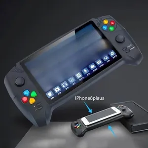 El düzenlenen Joystick yakalamak sopa atari makinesi 7 inç ekran el taşınabilir Retro Video oyunu konsolu dahili 16Gb